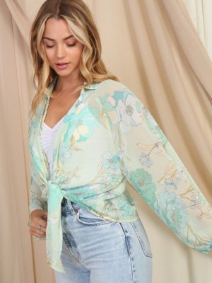 MINTY SHEER BLOUSE
