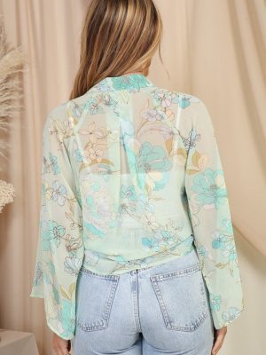 MINTY SHEER BLOUSE