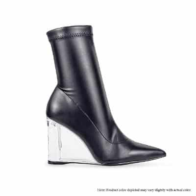 CLEAR VIEW BOOTIE BLACK