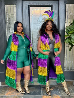 Mardi Gras Tinsel Town Parade Vest