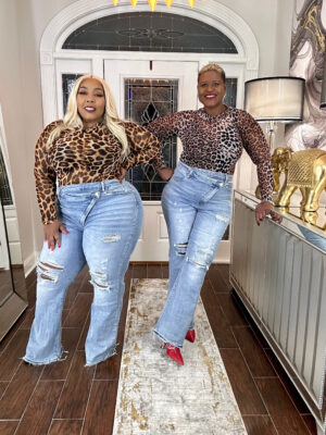 Mena Mesh Bodysuit Animal Prints