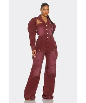 Call Me Cutie Cargo Jumpsuit