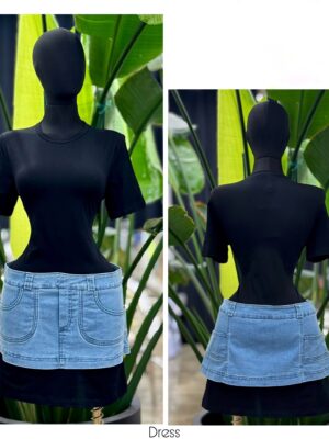 Denim On Top Shirtdress