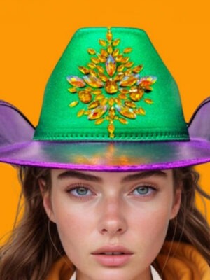 Mardi Gras Cowboy Hat