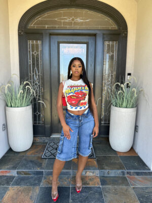 Rough Ride Cargo Jhorts Medium Wash