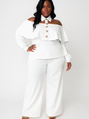 Poise Pant Set White