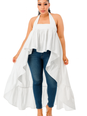 Cascade Glam High-Low Halter Top