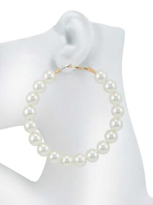 Pearl Luxe Hoops