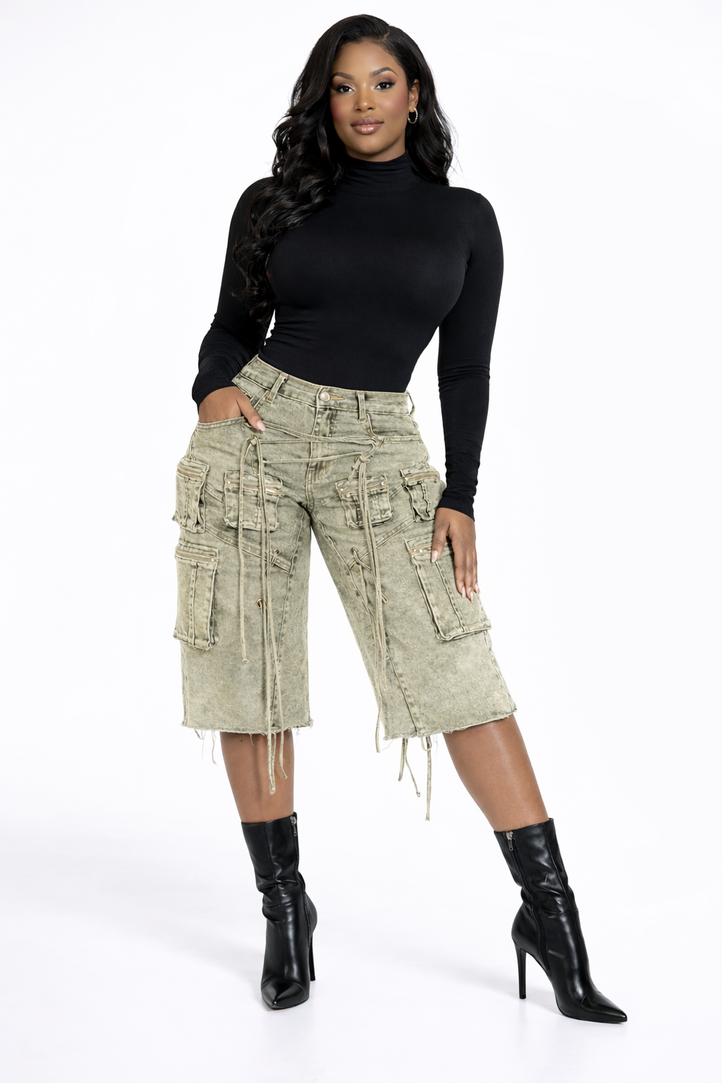 Vintage Vibe Utility Cargo Jorts