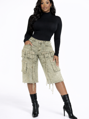 Vintage Vibe Utility Cargo Jorts