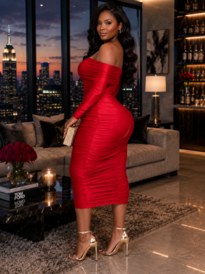 Scarlet Affair Midi Curvy