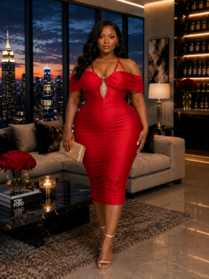 Diamond Heat Midi Curvy