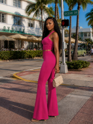 Give & Take 2Pc Set Fuchsia