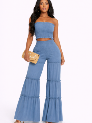 Luxe Escape Set Denim Blue