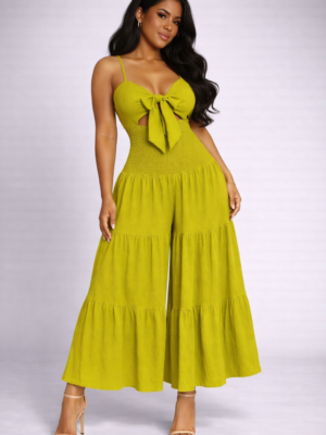 Flirt & Flow Jumpsuit Rich Charteuse