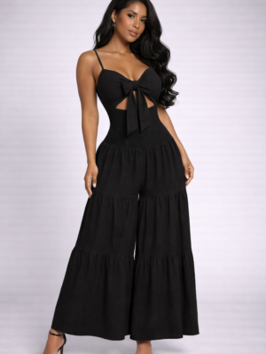 Flirt & Flow Jumpsuit Black