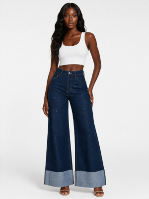 A Cut Above Dark Wash Bling Jeans