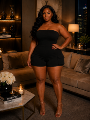 Wild Intentions Romper Black