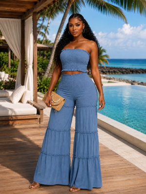 Luxe Escape Set Denim Blue