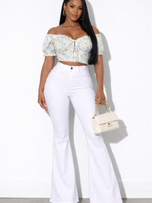 All Eyes On Me Flares White