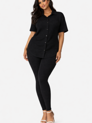 Soft Era Short Sleeve Set Black