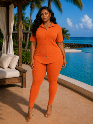 Soft Era Short Sleeve Set Orange