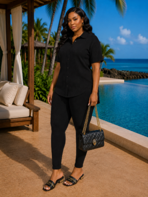 Soft Era Short Sleeve Set Black