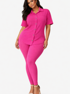 Soft Era Short Sleeve Set PInk