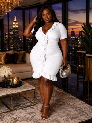 Blush & Bare Mesh Dress White