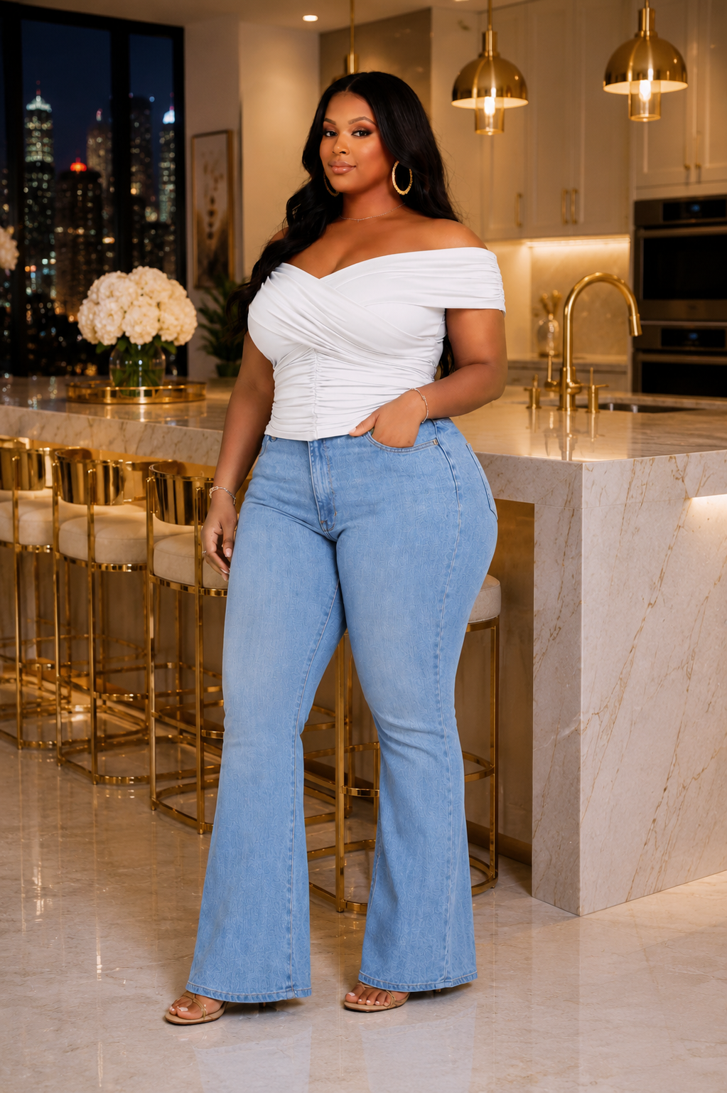Contour Me Softly Top White