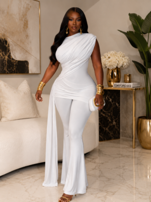 Pure Desire Pant Set White
