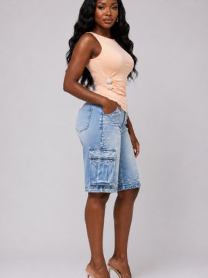 Soft Spoken Luxe Top Peach