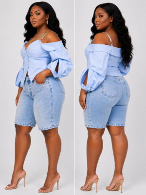 Pretty Persuasion Button Down Blue