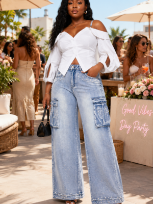 First Class Cargo Jeans Light Wash