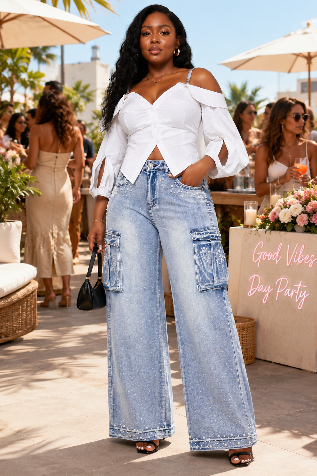 First Class Cargo Jeans Light Wash