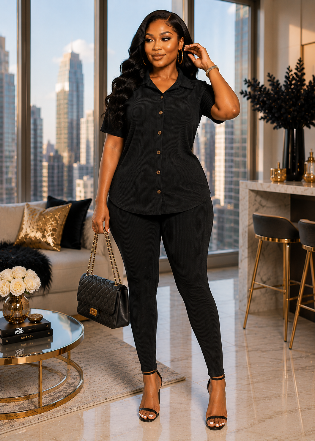 Soft Era Pant Set Black