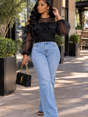 Sheer Confidence Top Black