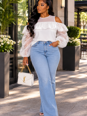 Sheer Confidence Top White