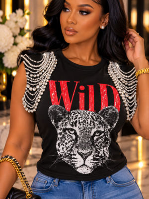 Wild Side Luxe Tee Black