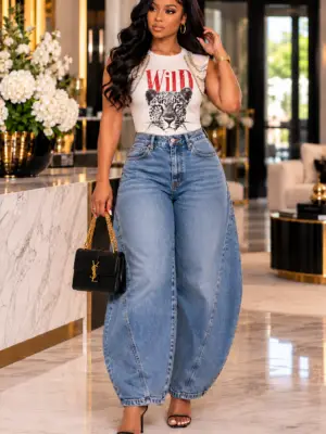 Wild Side Luxe Tee White